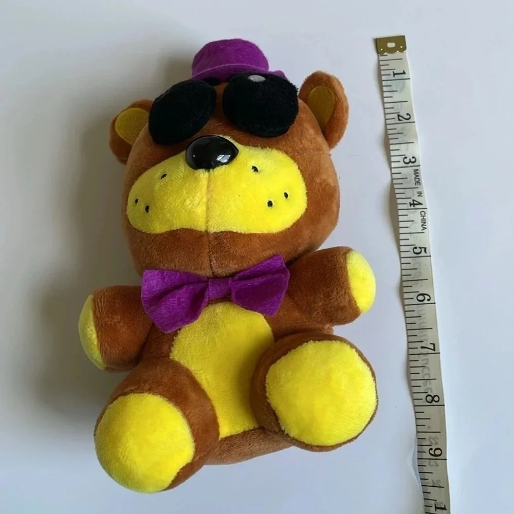 Five Nights at Freddys Golden Freddy Stuffed Bear Animal Stuffy Bowtie Tophat - Picture 6 of 7